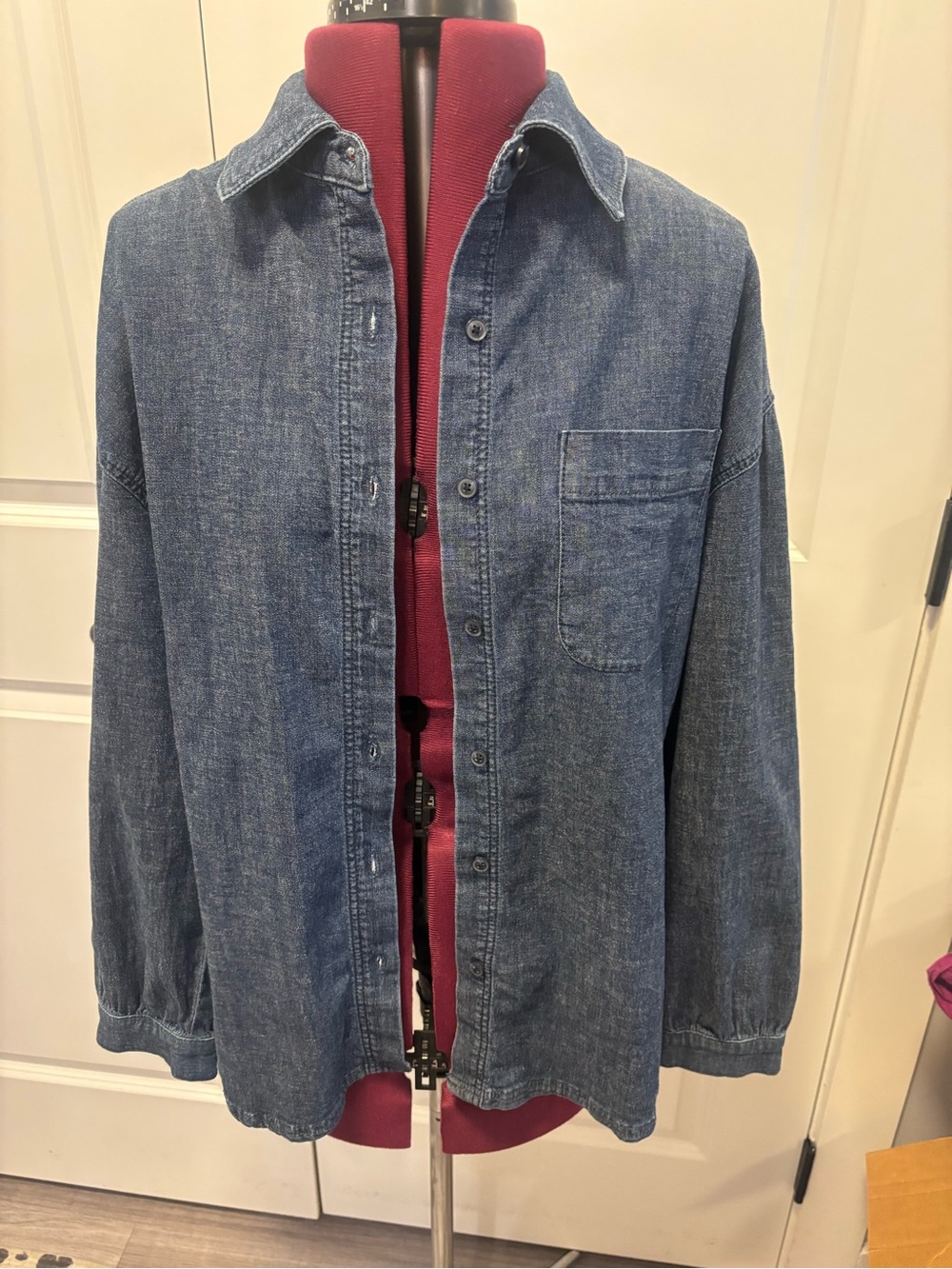 Jag Jeans Relaxed Button-Down Shirt - Light Blue